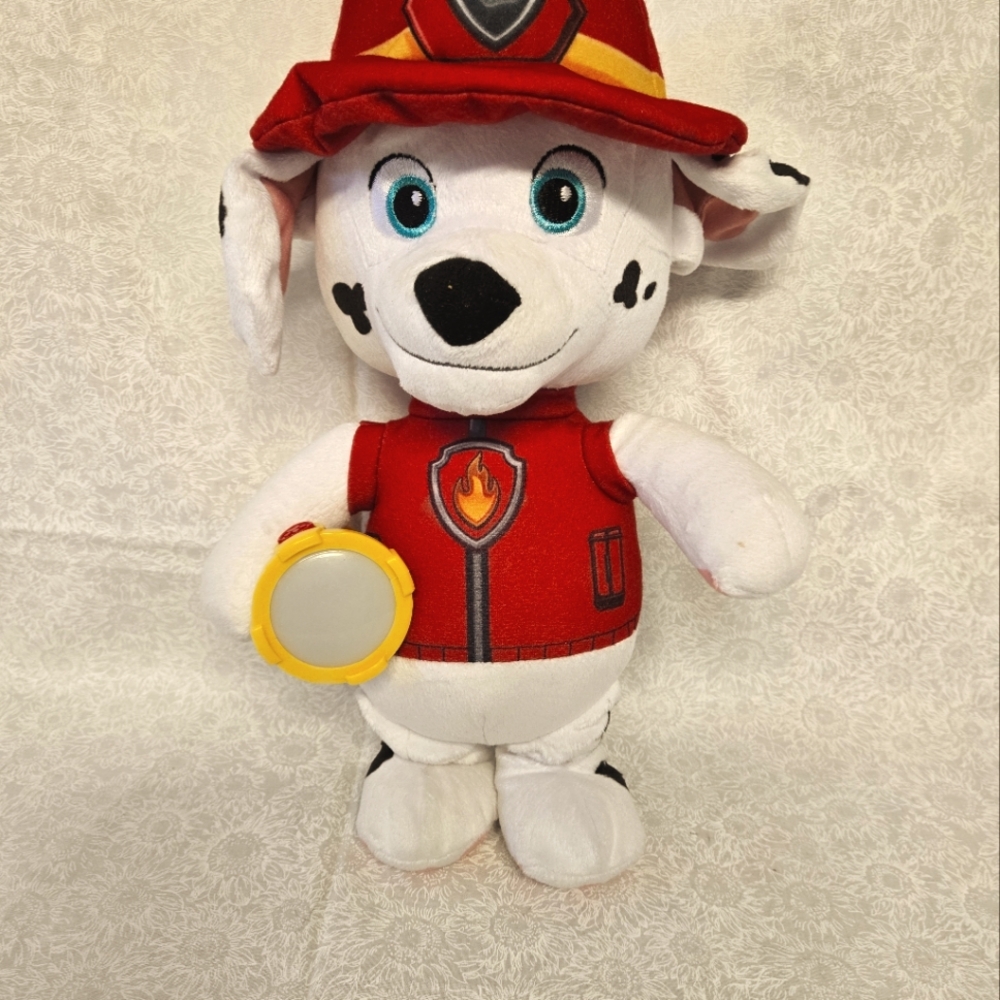 Dalmatian Firefighter Plush with Red Hat